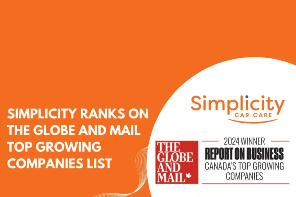 Simplicity Car Care Recognized as One of Canada’s Top Growing Companies in 2024